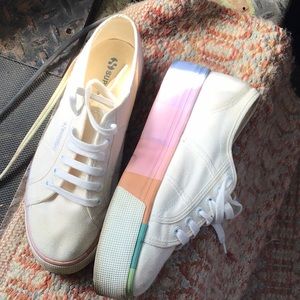 Superga platform shoes 39/ 8 or 9